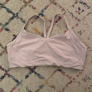 Athleta Vital A-C sports bra Lilac Sky light pink XL